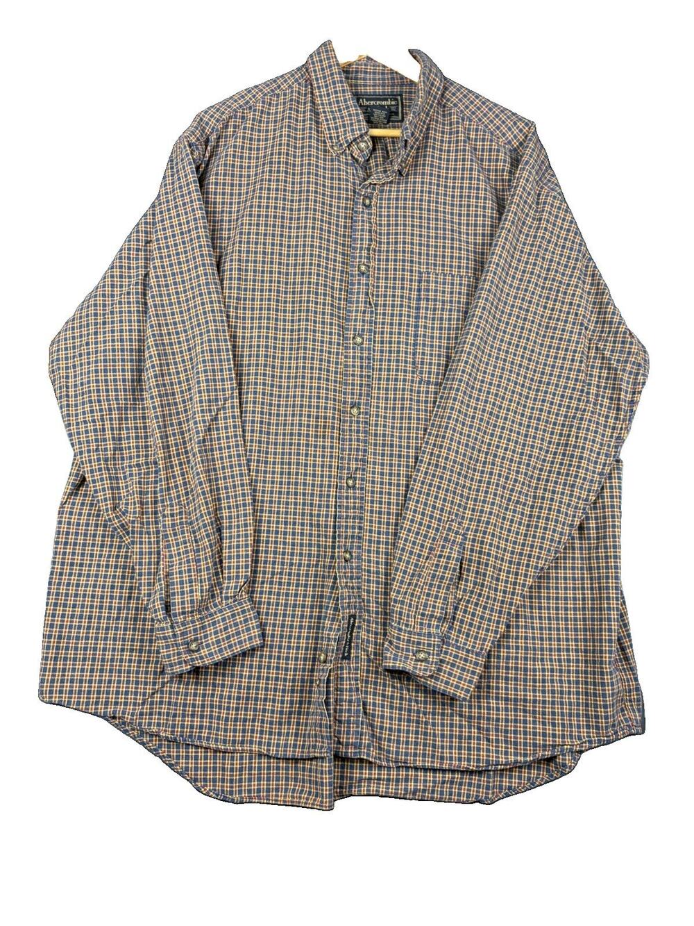 VTG Abercrombie & Fitch Shirt Men’s XL Plaid Made In Jamaica 90s Outdoor Y2K